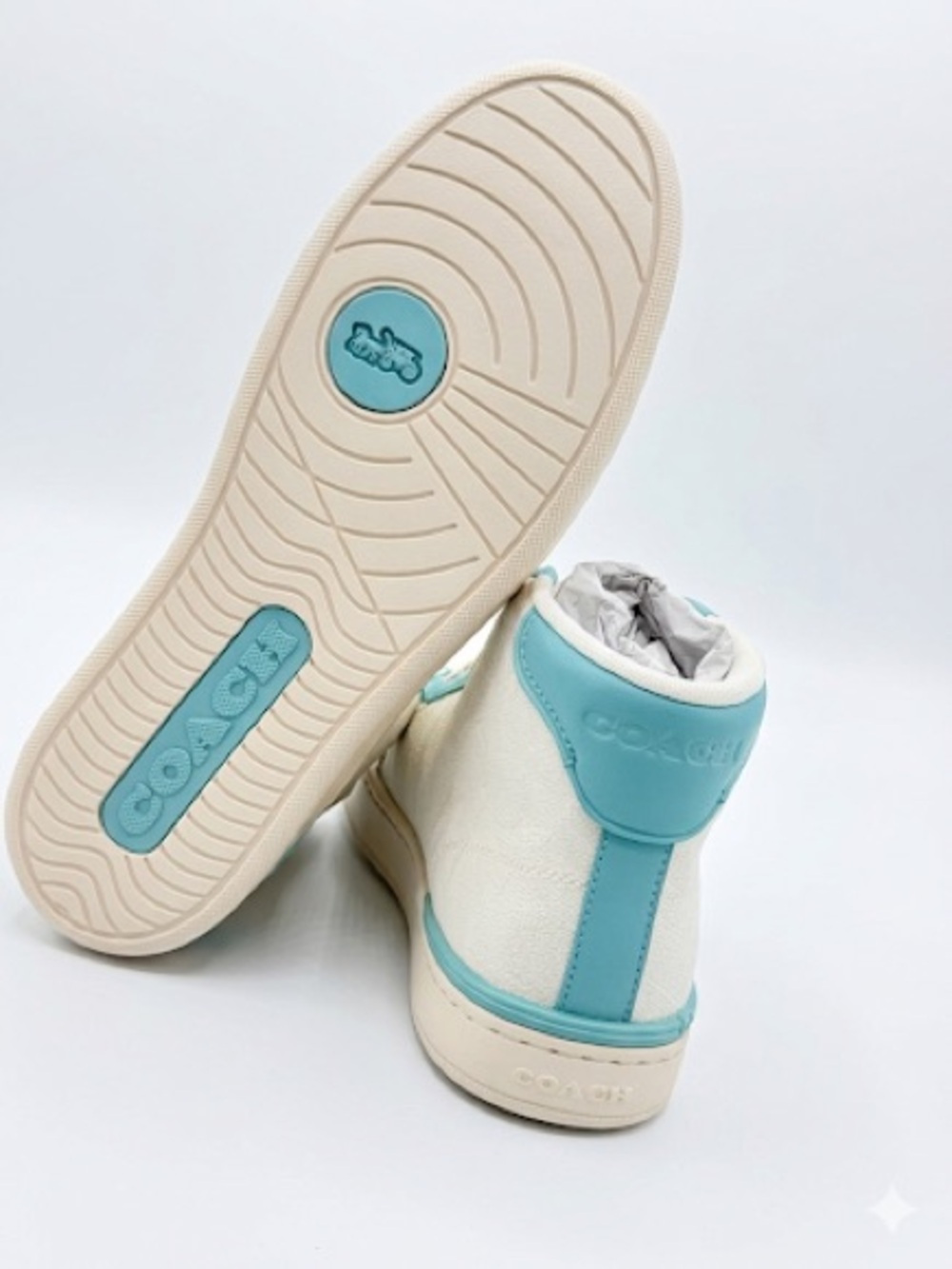 Coach Men's Clip High Top Sneaker in Signature Canvas -Premium Leather & Comfort - Picture 5 of 5